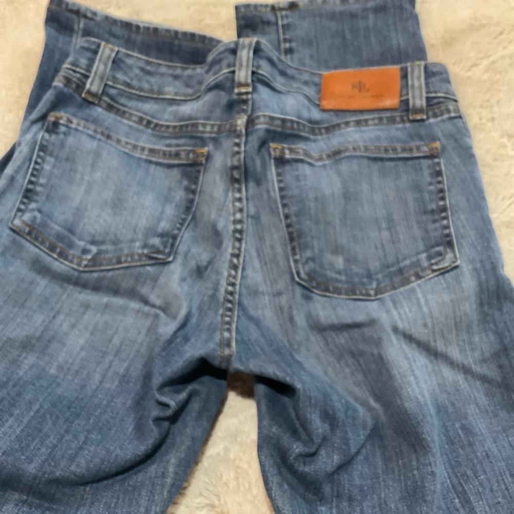 Ralph Lauren Black Label Women's Straight-Leg Jeans in Mid Blue Wash - Picture 5 of 5